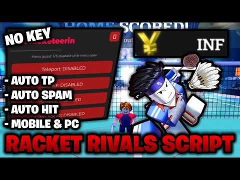 *NO KEY* Racket Rivals Script — Auto Teleport, & Auto Hit! (Mobile & PC)