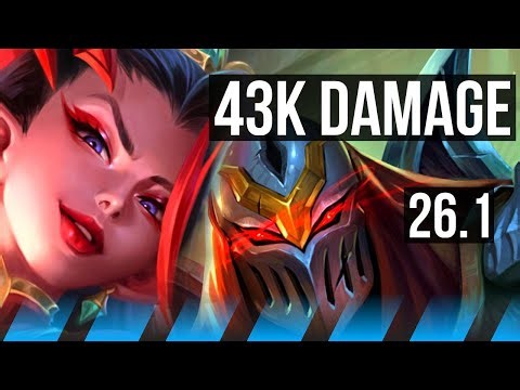 ZYRA vs ZED (MID) | Summon Aery, 43K damage | KR Master | 26.1