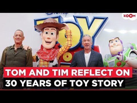 Tom Hanks and Tim Allen get EMOTIONAL reflecting on 30 Years of Toy Story during London event