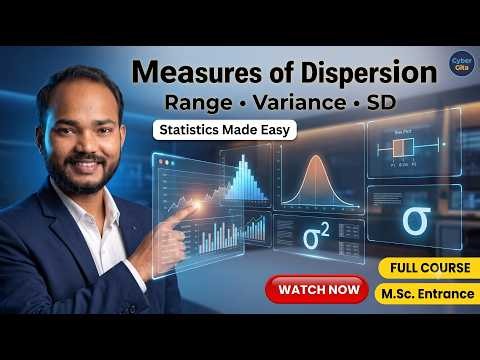 Measures of Dispersion Explained | Range, Variance, Standard Deviation, Mean Deviation