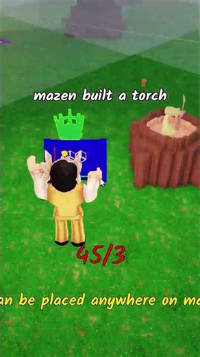 Imagine if you could place 100 torches in the forest map 🔦🌳 #roblox #roblox #99nightintheforest