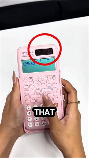 Why does every calculator have this tiny glass? 🤔🤯