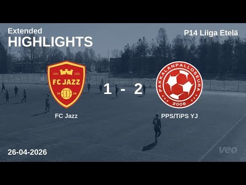 FC Jazz vs PPS/TiPS YJ 1-2 | P14 Liiga Etelä | 26-04-2026