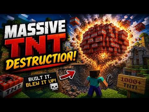 INSANE TNT Explosion in Minecraft V2💥😱