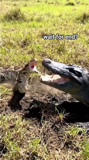 “Python vs Crocodile Real Fight | Intense Wildlife Clash”#PythonVsCrocodile #Wildlife #AnimalFight