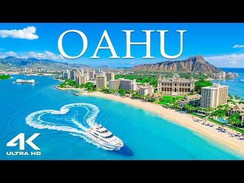 Oahu 4K 🌺 | Island Paradise – Sapphire Waters & Tropical Beauty - Deep House Vibes 🎧