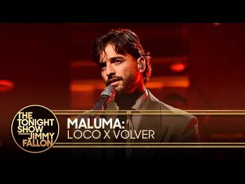 Maluma: Loco x Volver | The Tonight Show Starring Jimmy Fallon