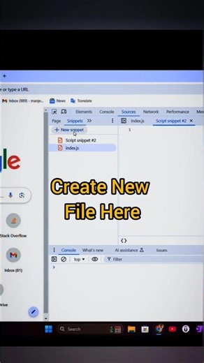 Run JavaScript in Chrome Snippets (Step-by-Step) 🚀 #shorts
