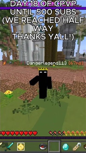 Day 18 of cpvp until i get 500 subs!~ #minecraft #pvp