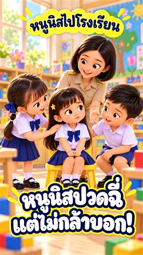 หนูนิสปวดฉี่ แต่ไม่กล้าบอก!💧 | หนูนิสไปโรงเรียน ตอนที่ 4 #การ์ตูนเด็ก #โลกของหนูนิส #niss
