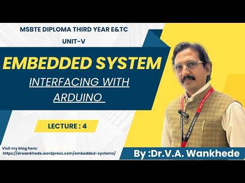 Embedded System Unit 5 Lecture 4 | LED, Switch & LCD Interfacing (I2C) | Arduino Programs