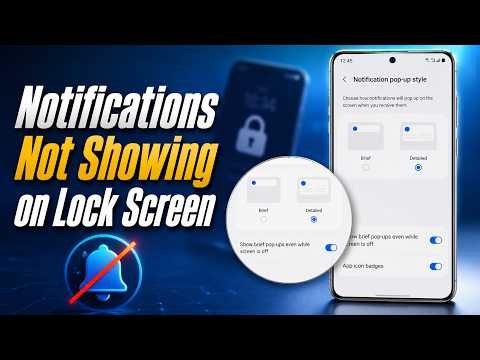 How to Fix Galaxy S26 Notifications Not Showing on Lock Screen
