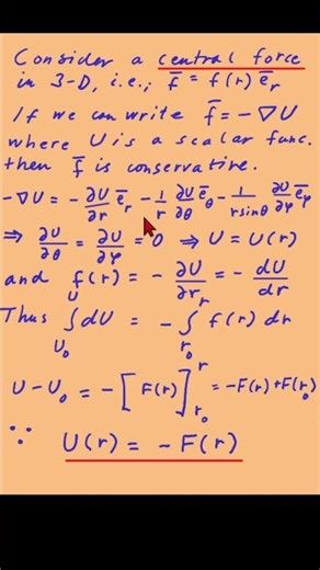 All Central Forces are Conservative #apphysics #maths #physicsfundamentals