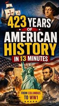 423 Years of American History in Shorts #history #story #americahistory #ytshorts #explore #trending
