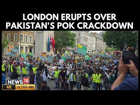 Massive Anti-Pakistan Protests Erupt in London Over Crackdown on PoK Activists | PoK Unrest | N18G