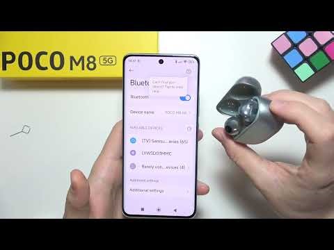 POCO M8: How to Connect Earbuds