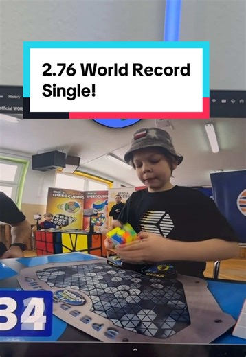 World Record Rubik's Cube Solve: 2.76 Seconds