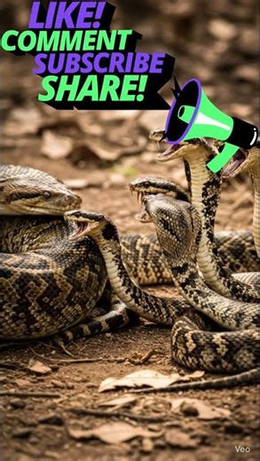 Dangerous Snakes vs Giant Python | Deadly Jungle Fight #snake #wildlife #cobra #animals