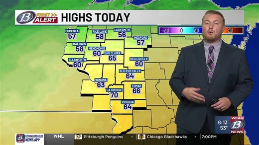 WEAU Weather - A couple more days of dry weather as seasonable temperatures return