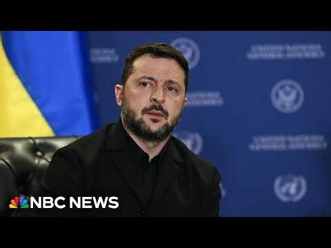 LIVE: Ukrainian President Zelenskyy speaks at United Nations General Assembly | NBC News
