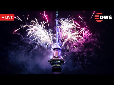 New Year 2026 LIVE: Auckland Sky Tower Fireworks Light Up New Zealand | AQ1E