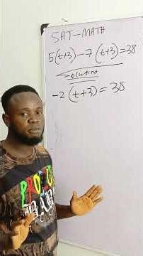 If this SAT math question scares you, watch this.” #highschoolmath #satmath #math #linearequations