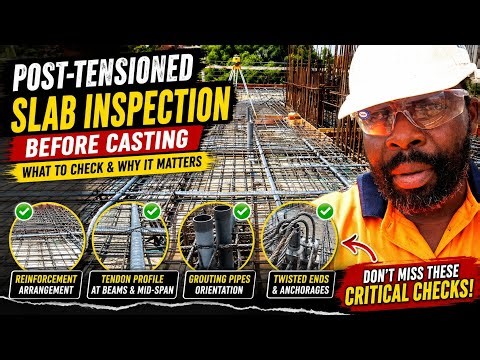 Post-Tension Slab Inspection Before Concrete Casting