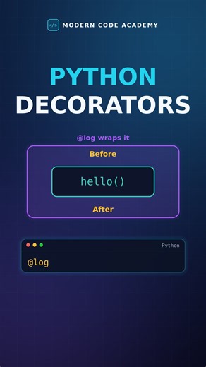 Python Decorators Explained in 30 Seconds (@decorator Made Simple)