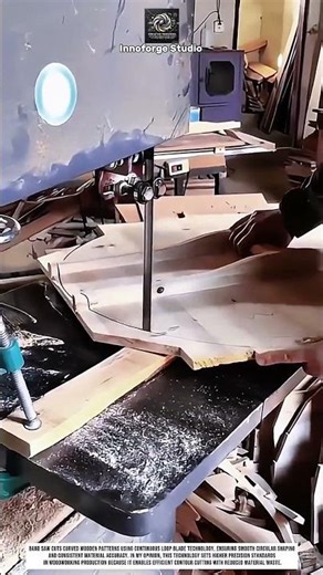 Band Saw tool technology for circular wood shaping precision