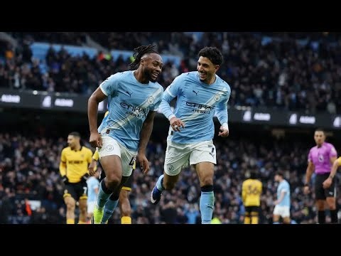 Manchester city vs wolves 2-0 highlights premier league • Marmoush & Semenyo Goals