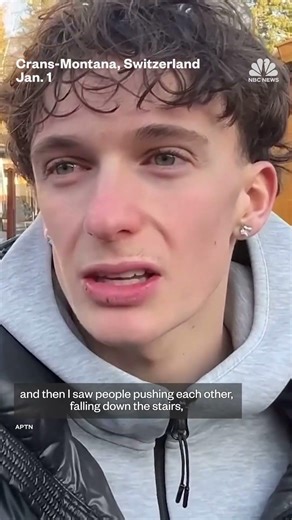 A witness describes the deadly NYE blaze in a Swiss ski resort