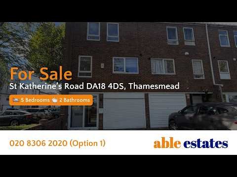 St Katherine’s Road DA18 4DS, Thamesmead — For Sale
