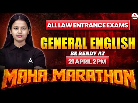 English Maha Marathon | MHCET 5 Year LLB & All Law Entrance Exams | एक क्लास English खल्लास