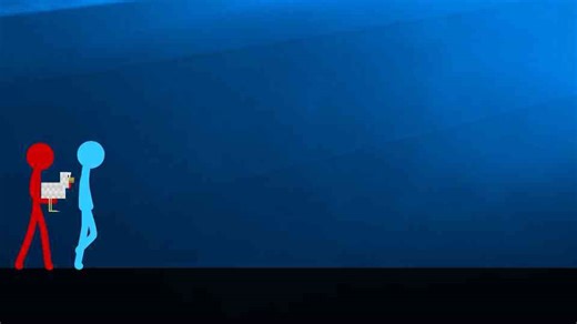 Note block raid: Stick figures defend the rhythm