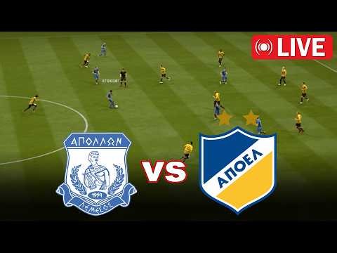 🔴LIVE : Apollon vs APOEL | Cyprus Cup - Semi-finals | Live Score & Match Simulation ⚽