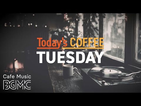 TUESDAY COFFEE: 4K Focus-Boost Cafe Jazz ☕ Smooth Piano & Guitar Background Music for Study & Work