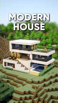 Minecraft Tutorial: Modern House 🏠 #minecraft