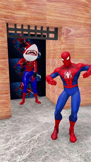 Spider Man Uses his Singing Voice to Capture Spider Shark #spiderman #hulk #marvel #funny