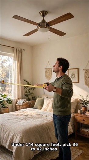 How to Choose a Ceiling Fan Size | 3 Rules You Must Know!