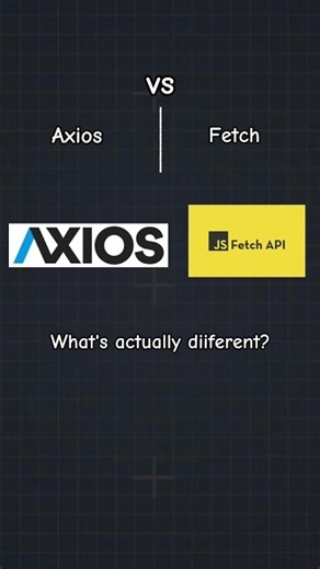 Axios vs Fetch: one is already sitting inside your browser