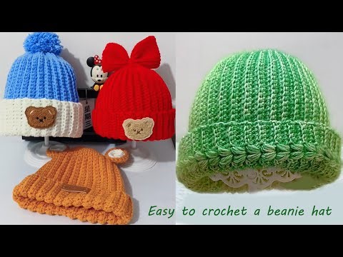 Easy Crochet Winter Hat for Seniors | Simple Single Crochet Hat