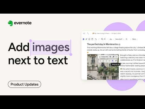 🖼️ Wrap text around images in Evernote