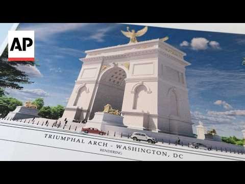 Federal agency approves the design plan for Trump’s Washington arch
