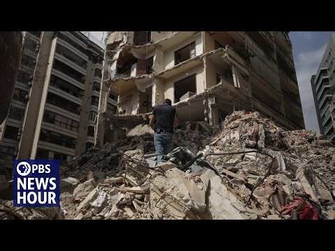 Families in Lebanon still search rubble for loved ones killed in a day of Israeli strikes