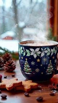 Red Bow Nightfall | Snowfall Outside, Jazz Inside | relaxing morning winter #christmas #jazz #relax
