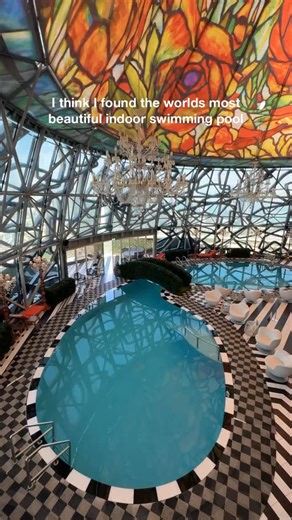 One World Just Go on Instagram: "The most beautiful indoor pool @mondrian_doha"