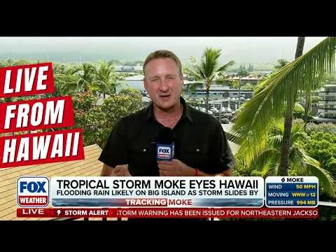 Live From Hawaii: Tropical Storm Moke Approaches the Aloha State