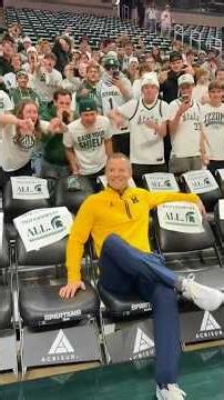 Dusty May TAKES OVER Breslin Center and Defeats MSU!!🔥〽️ #shorts