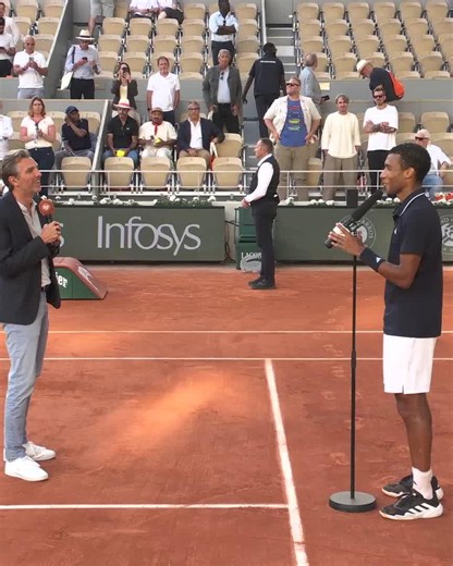 A childhood dream for Felix 🤩#RolandGarros