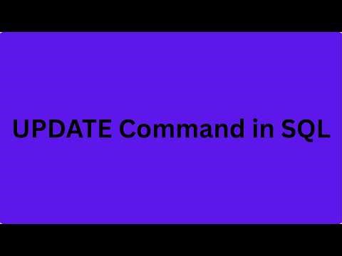 Information Technology Grade 12 Unit 3: UPDATE Command Continued